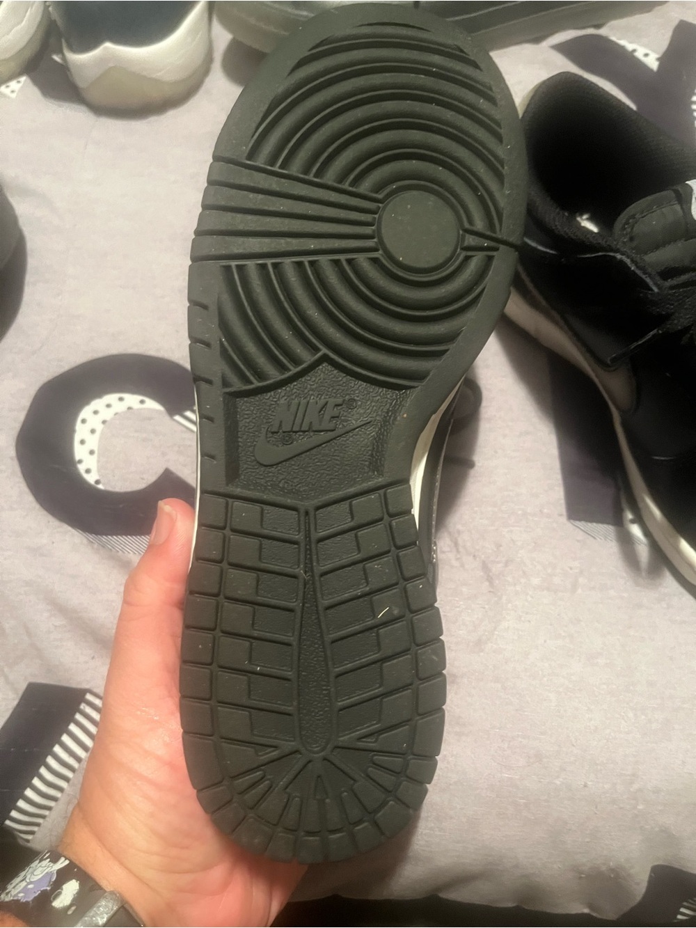 Nike Black and White Low-Top Sneaker - Contrast Sole